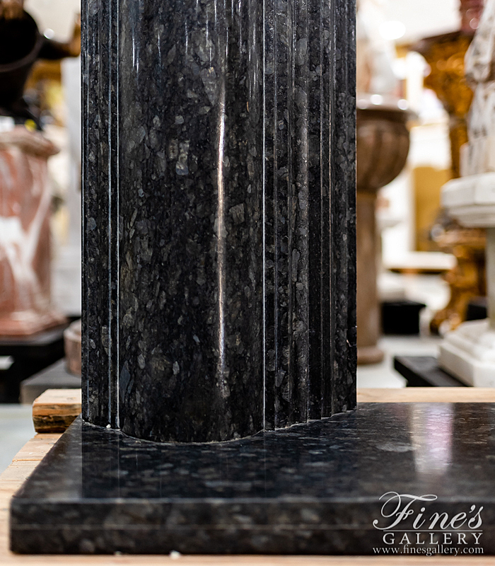 Marble Fireplaces  - Black Pearl Granite Mantel - MFP-1592