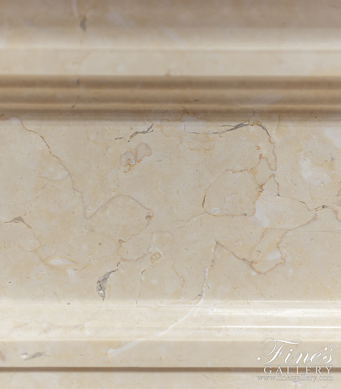 Marble Fireplaces  - Light Cream Contemporary Surround - MFP-1616