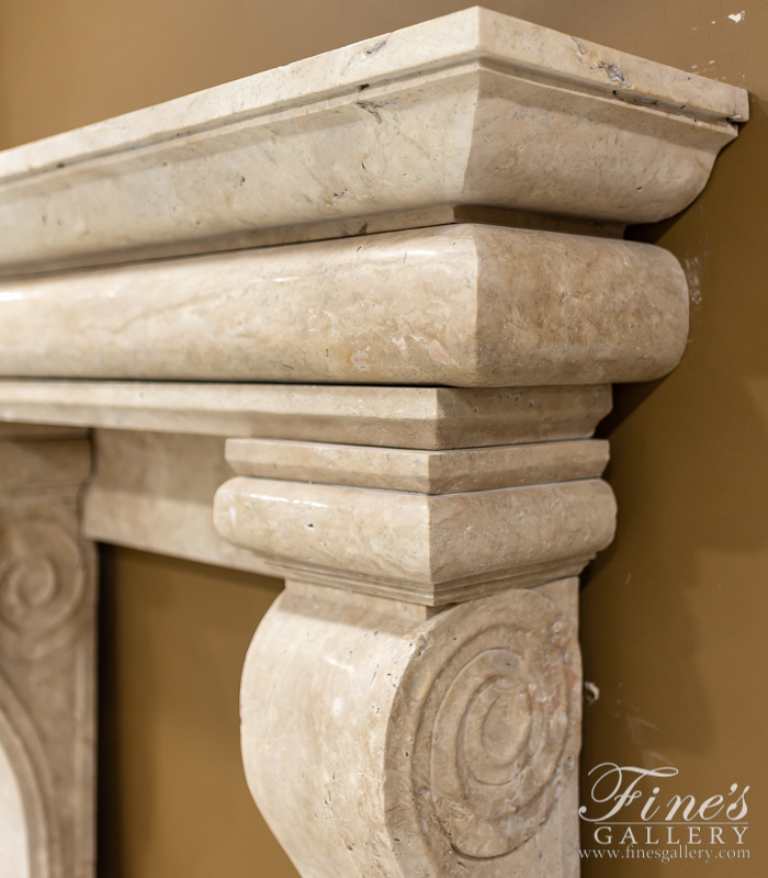 Marble Fireplaces  - Beige Tuscan Mantel - MFP-1720