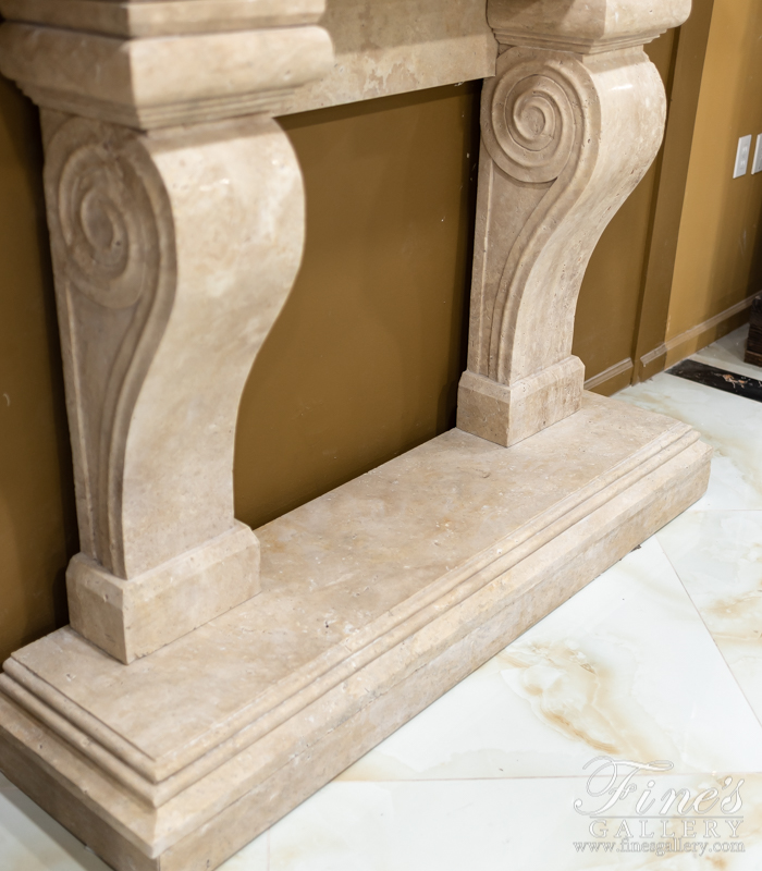 Marble Fireplaces  - Beige Tuscan Mantel - MFP-1720