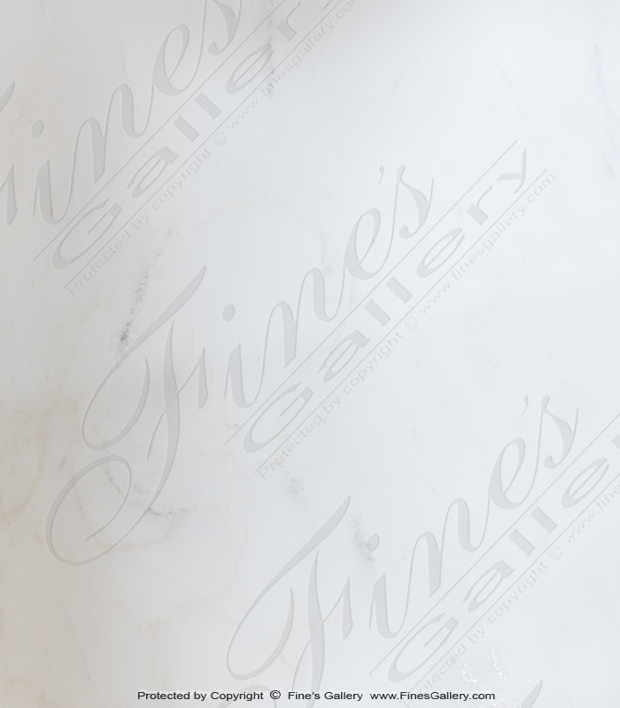 Fireplace Regencys  - Louis X Regency Style Marble Fireplace Mantel In Statuary White - MFP-1724