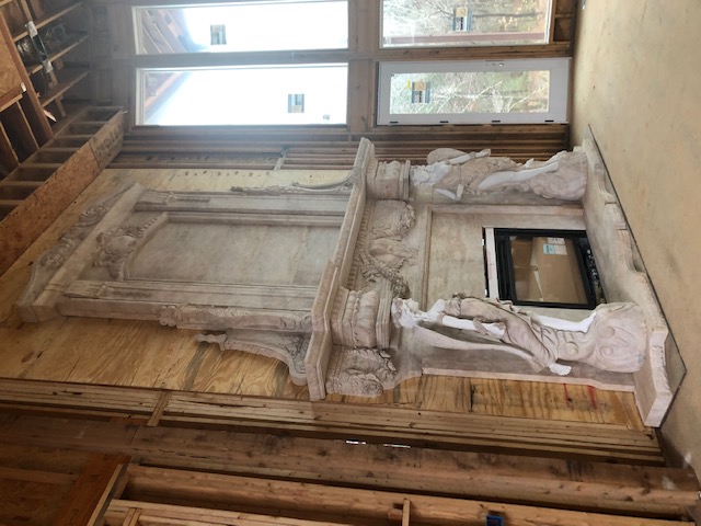 Marble Fireplaces  - Marble Angel Overmantel - MFP-1736