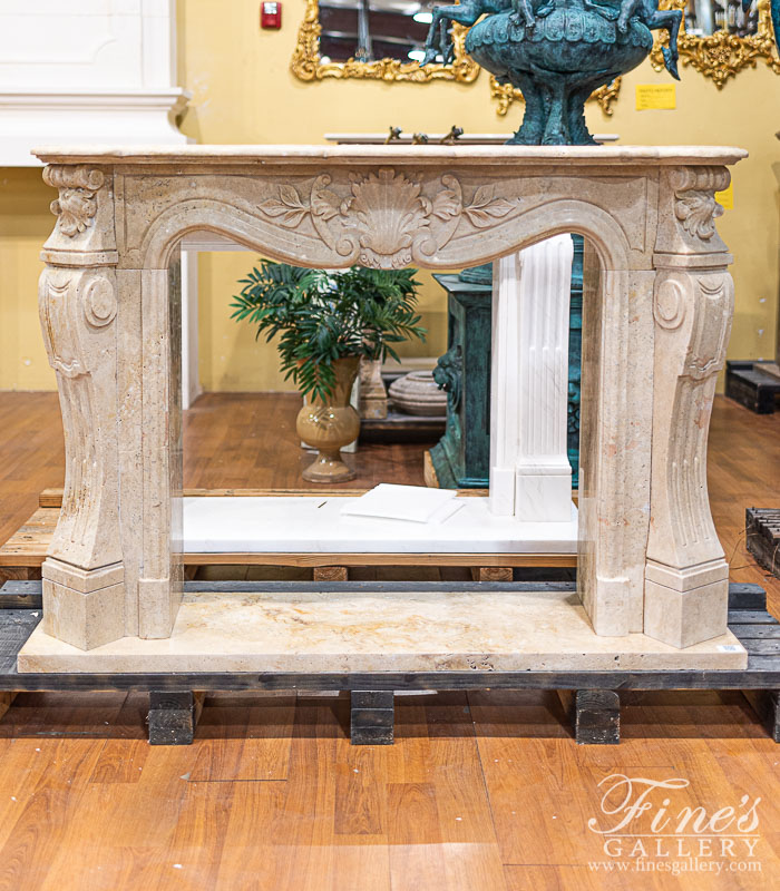 Marble Fireplaces  - Traditional French Mantel - MFP-1757