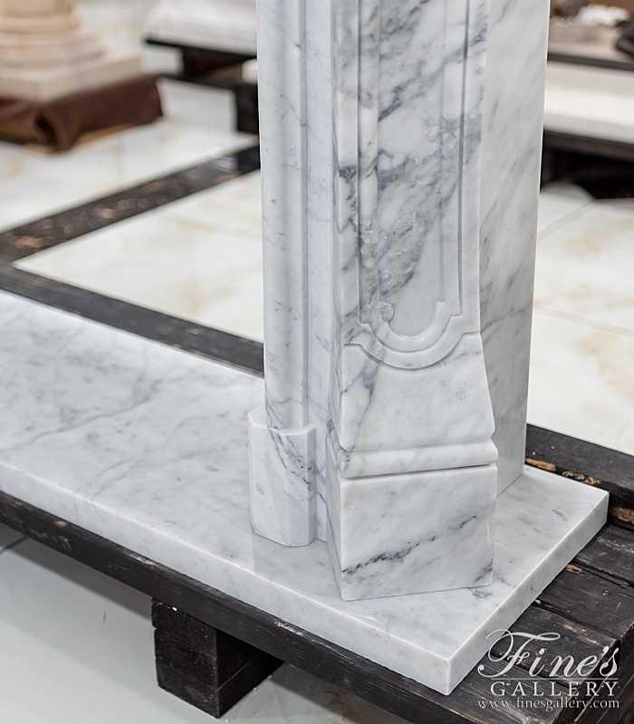 Marble Fireplaces  - Carrara White Marble Mantel - MFP-1780