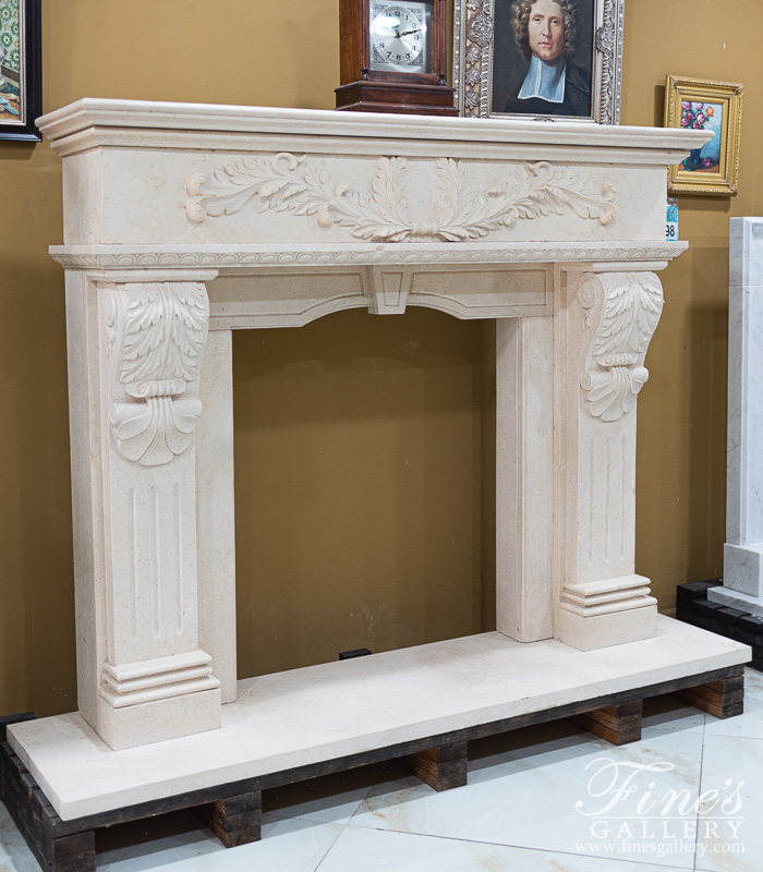 Marble Fireplaces  - Tuscan Cream Elegance - MFP-1798