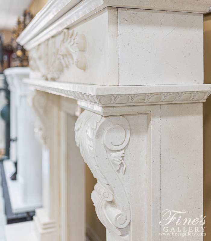 Marble Fireplaces  - Tuscan Cream Elegance - MFP-1798
