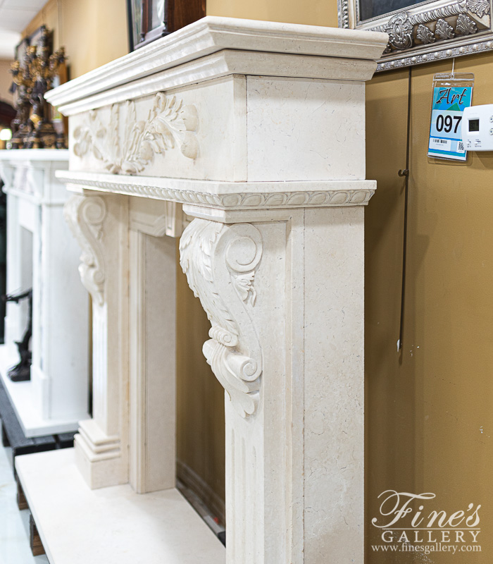 Marble Fireplaces  - Tuscan Cream Elegance - MFP-1798