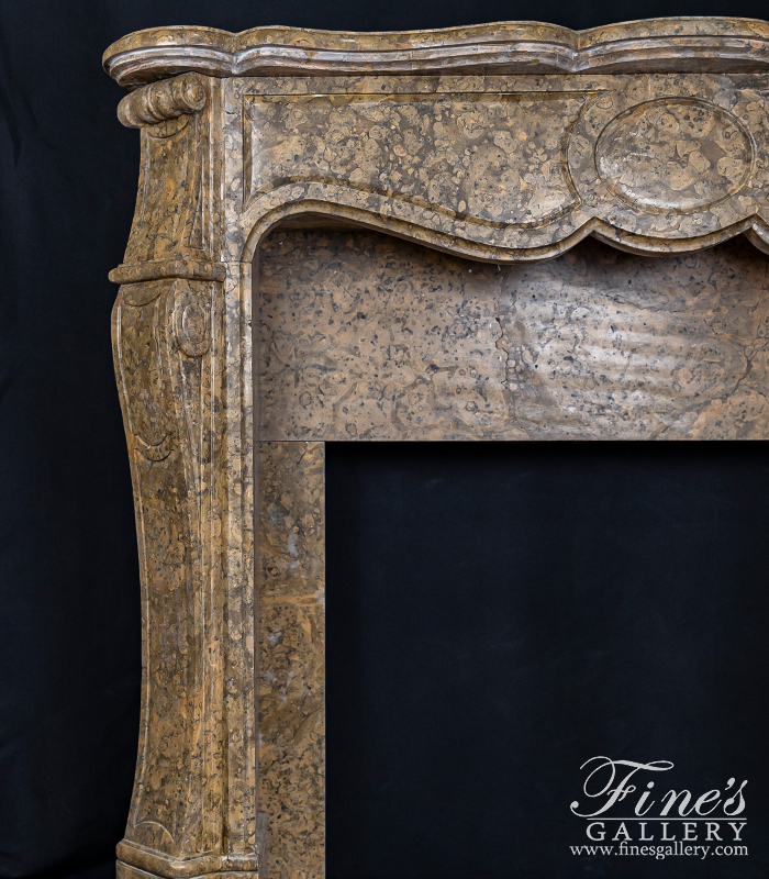 Marble Fireplaces  - Rosso Verona Italian Marble Mantel - MFP-1805