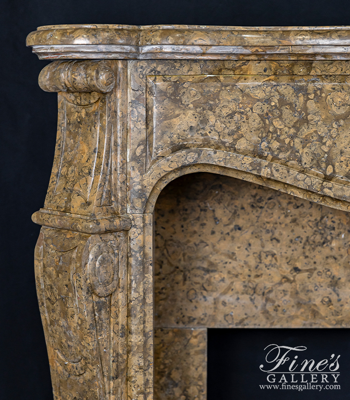 Marble Fireplaces  - Rosso Verona Italian Marble Mantel - MFP-1805