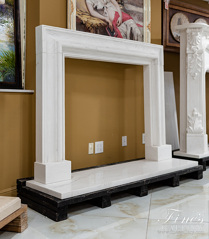 Marble Fireplaces  - Statuary White Bolection Surround - MFP-1813