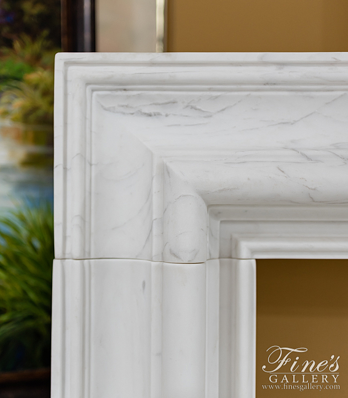 Marble Fireplaces  - Statuary White Bolection Surround - MFP-1813