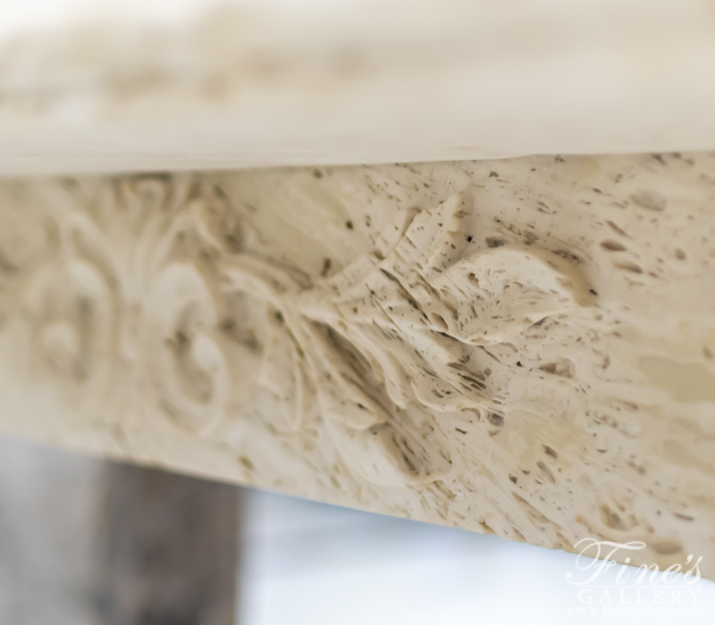 Marble Fireplaces  - Italian Travertino Scabas Mantel - MFP-1853