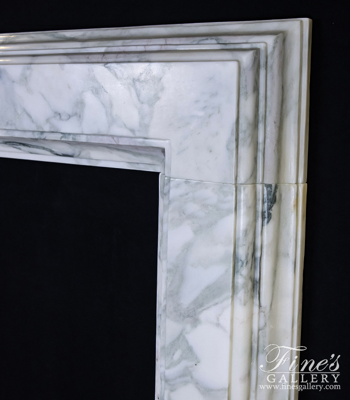 Marble Fireplaces  - Luxurious Modern Marble Mantel - MFP-1896