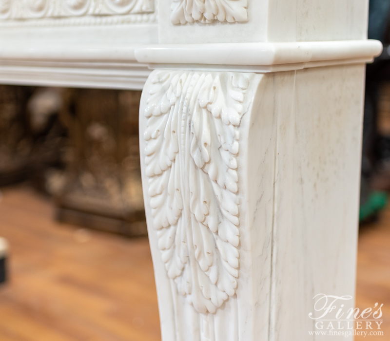 Marble Fireplaces  - French Louis XVI Fireplace In Marble - MFP-1908