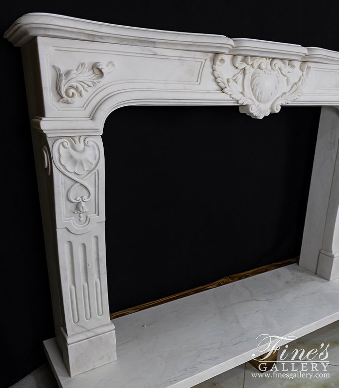 Marble Fireplaces  - European Style Marble Fireplace - MFP-1910