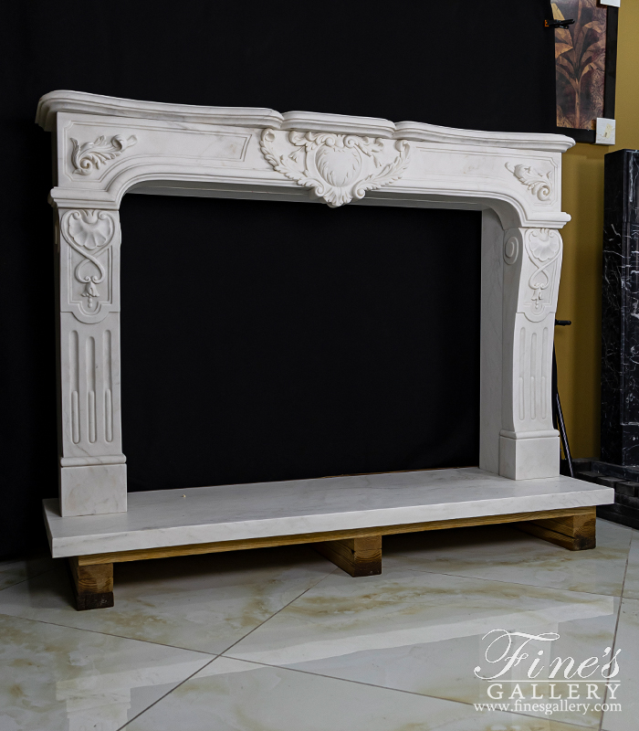 Marble Fireplaces  - European Style Marble Fireplace - MFP-1910