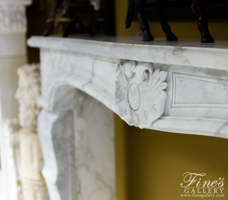 Marble Fireplaces  - Antique French Provincial Style Calacatta Surround - MFP-1962