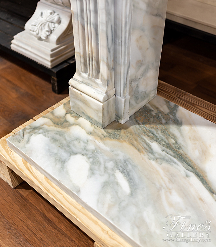 Marble Fireplaces  - Regency Style Arabascato Mantel - MFP-1973