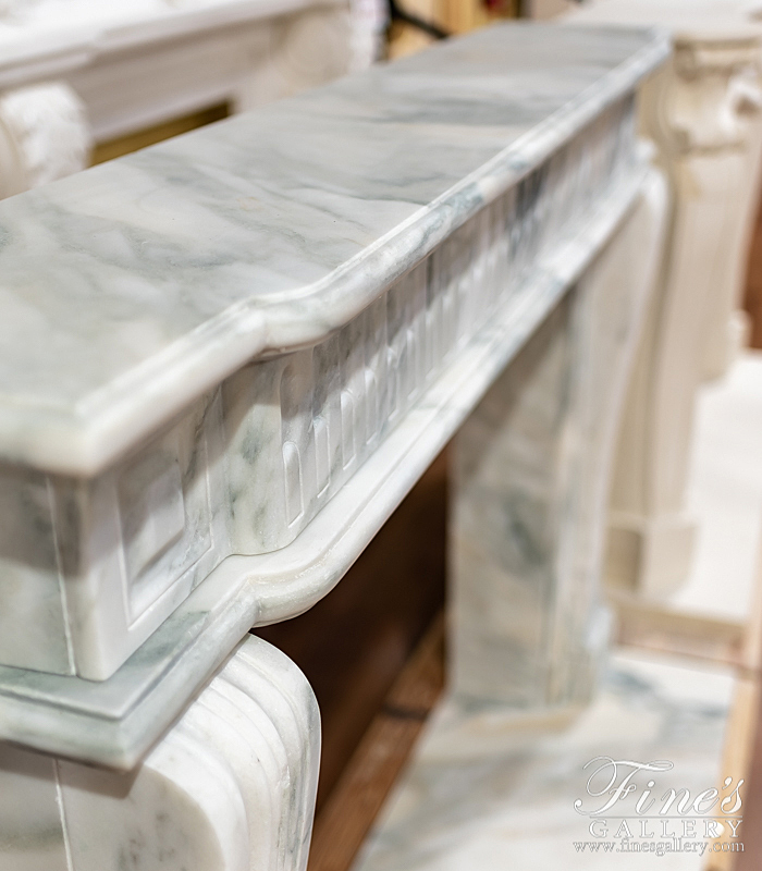 Marble Fireplaces  - Regency Style Arabascato Mantel - MFP-1973