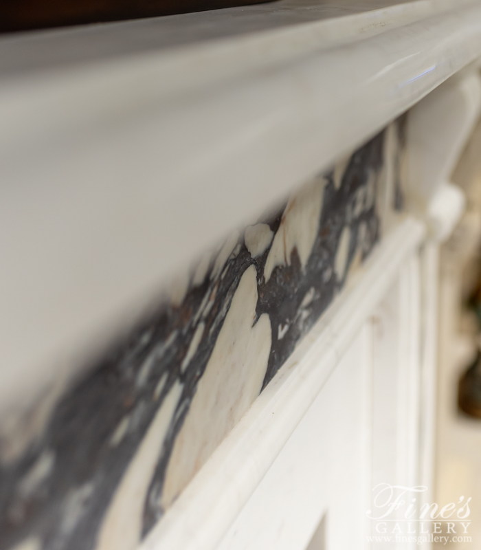 Marble Fireplaces  - Breche Violette Marble Mantelpiece - MFP-1989