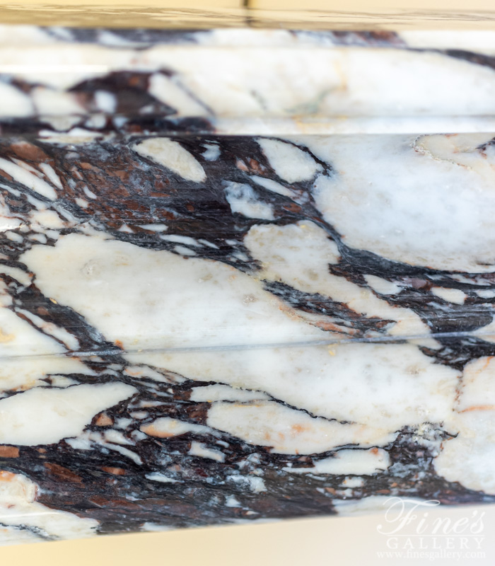 Search Result For Marble Fireplaces  - Breccia Viola Marble Bolection Surround XIV - MFP-1991