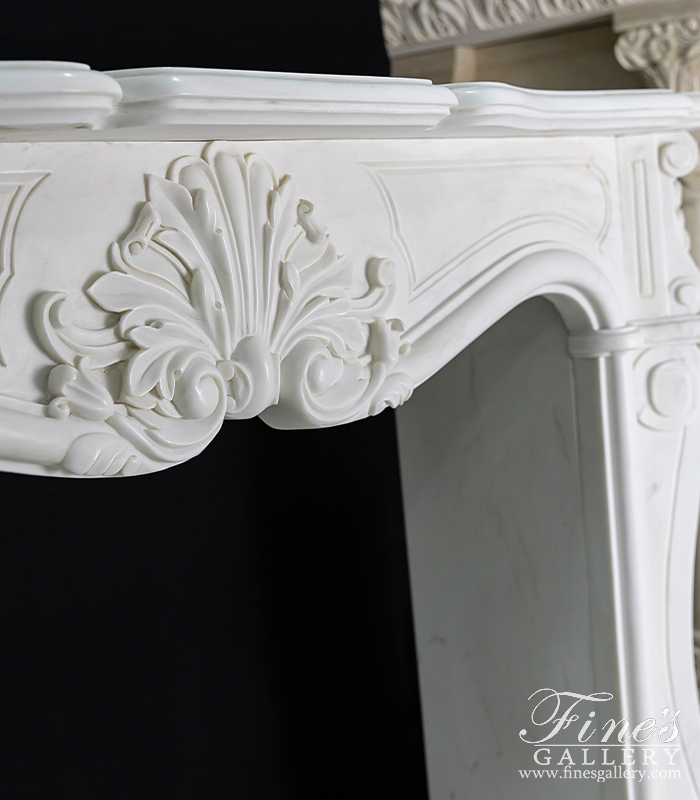 Marble Fireplaces  - Elegant French Marble Surround - MFP-2007