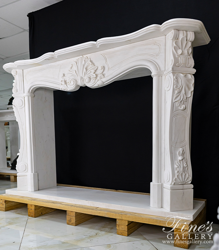 Marble Fireplaces  - Elegant French Marble Surround - MFP-2007