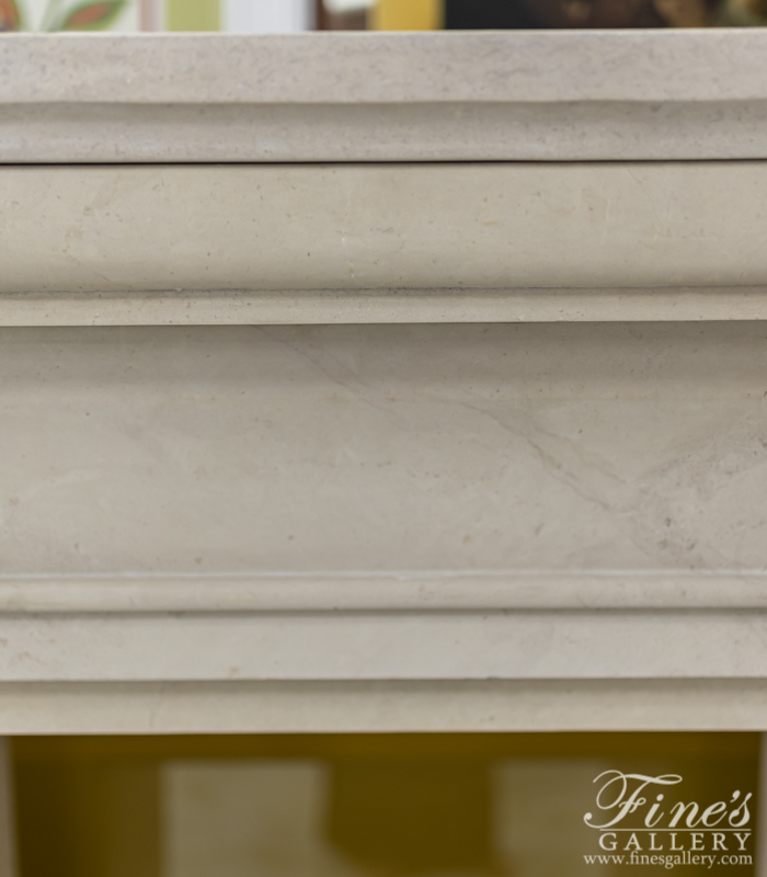 Marble Fireplaces  - Classic Contemporary Limestone Mantel - MFP-2027