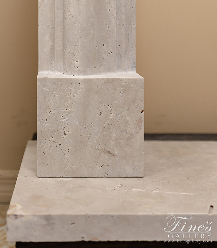 Search Result For Marble Fireplaces  - Bolection Style Travertine Mantel - MFP-2033