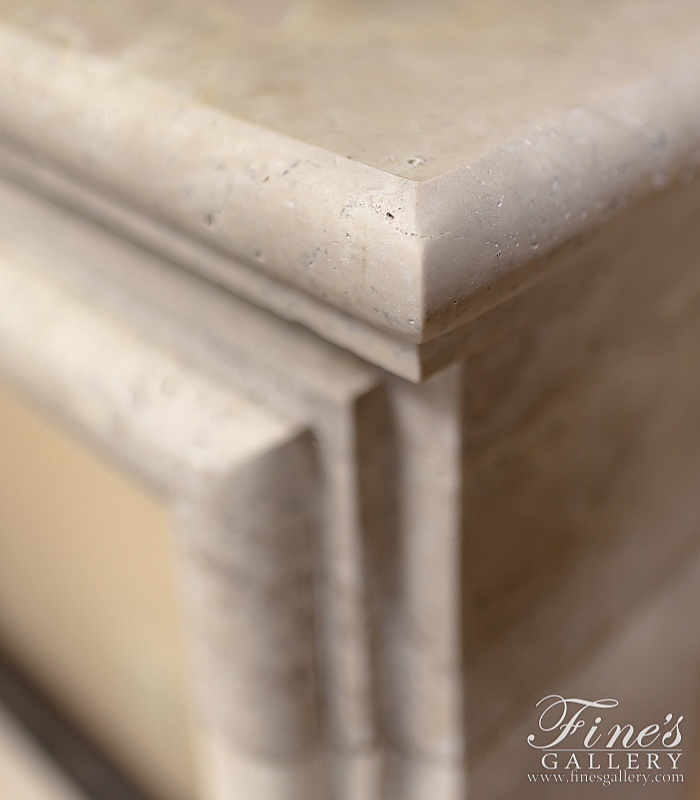 Marble Fireplaces  - Bolection Style Travertine Mantel - MFP-2033