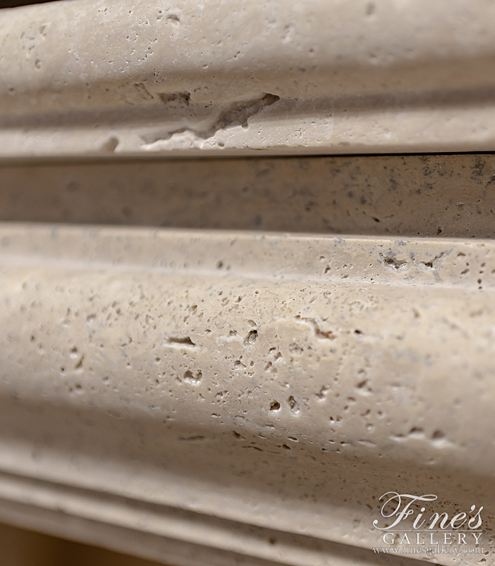 Search Result For Marble Fireplaces  - Bolection Style Travertine Mantel - MFP-2033