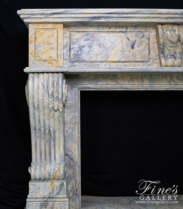 Marble Fireplaces  - Orobico Light Marble Fireplace - MFP-2092