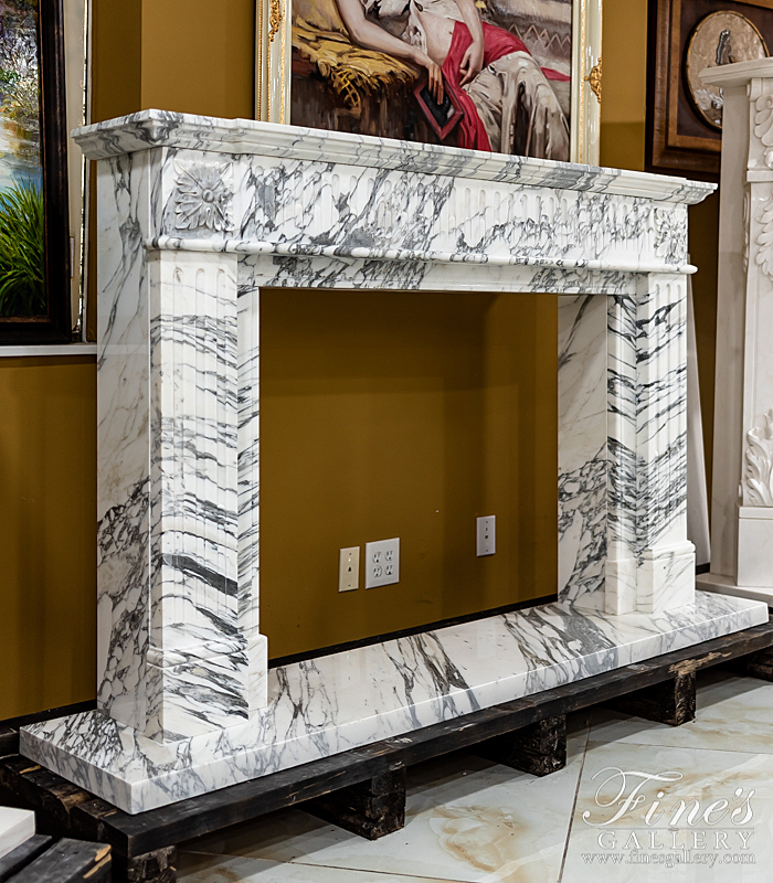 Marble Fireplaces  - Exotic Calacatta Marble Mantel  - MFP-2173