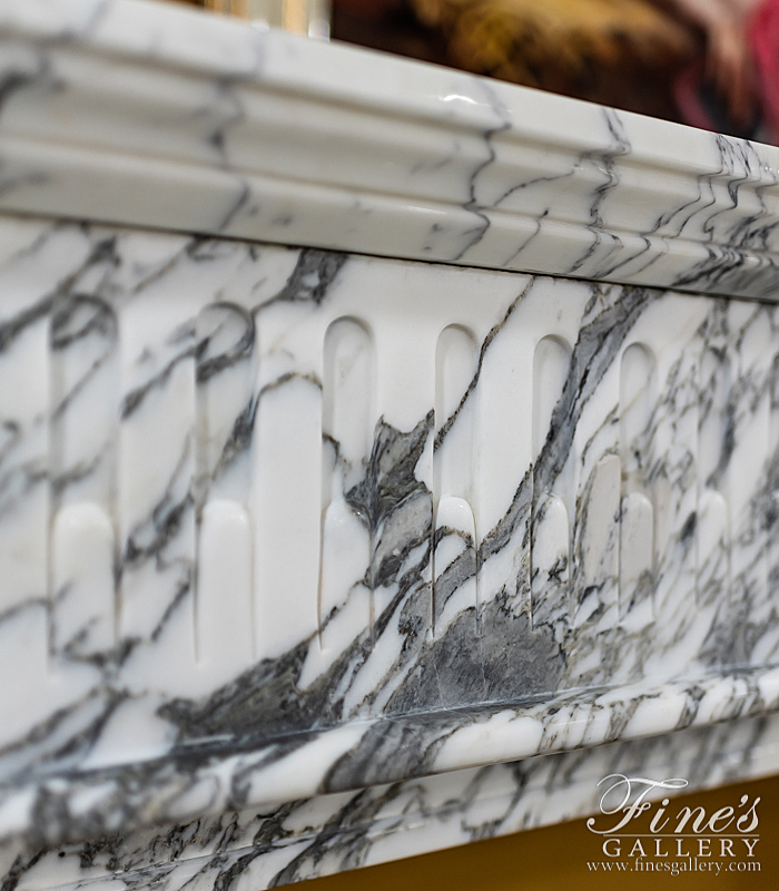 Marble Fireplaces  - Exotic Calacatta Marble Mantel  - MFP-2173