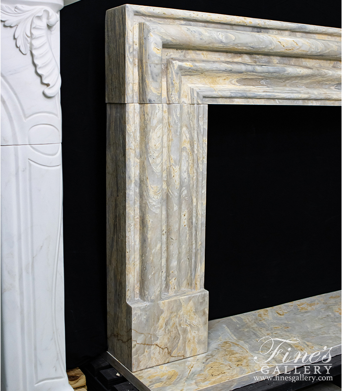 Marble Fireplaces  - Orobico Light Bolection Marble Fireplace - MFP-2180
