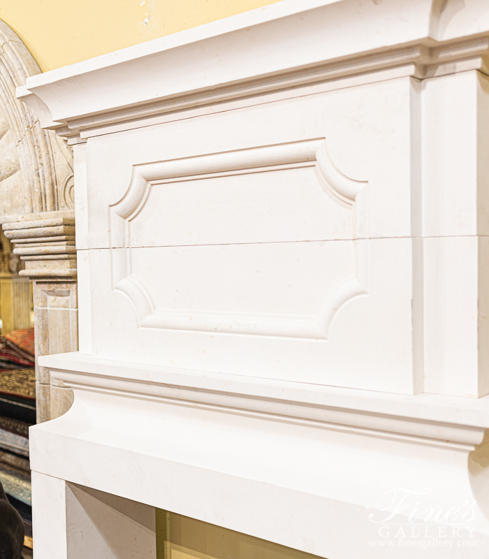 Marble Fireplaces  - Lovely French Limestone Overmantel - MFP-2216