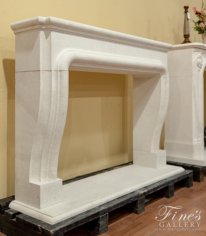 Marble Fireplaces  - French Limestone Mantel  - MFP-2219