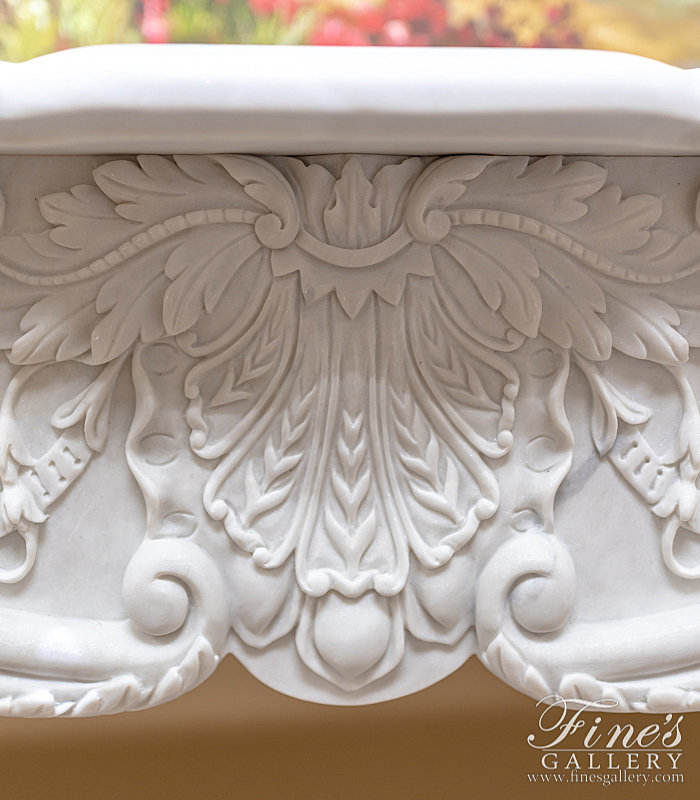 Marble Fireplaces  - Stunning Statuary French Style Marble Surround - MFP-2229