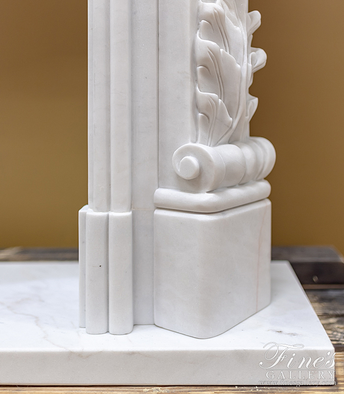 Marble Fireplaces  - Stunning Statuary French Style Marble Surround - MFP-2229