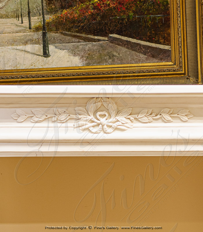 Marble Fireplaces  - Light White Regency Mantel - MFP-2259