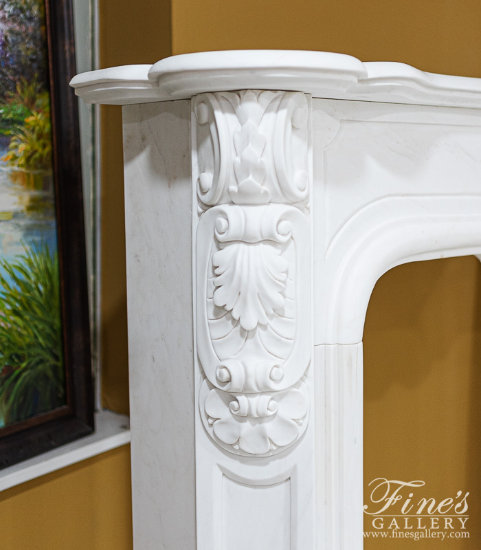Marble Fireplaces  - Very Rare French Style Marble Surround - MFP-2299