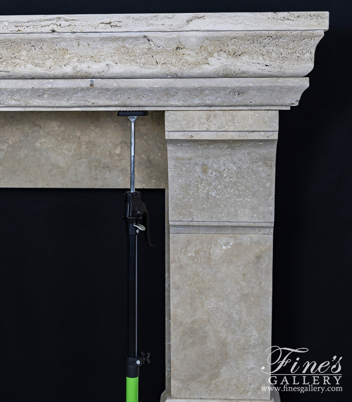 Marble Fireplaces  - Italian Travertine Simplicity Surround - MFP-2316