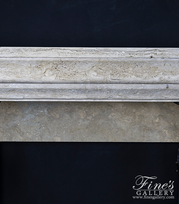 Marble Fireplaces  - Italian Travertine Simplicity Surround - MFP-2316