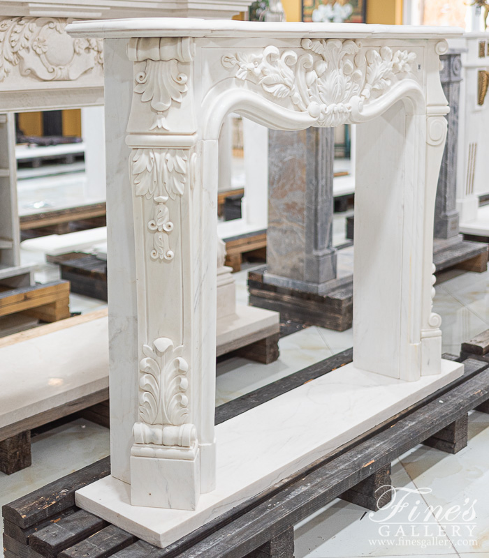 Marble Fireplaces  - Lovely French Style Marble Mantelpiece  - MFP-2450