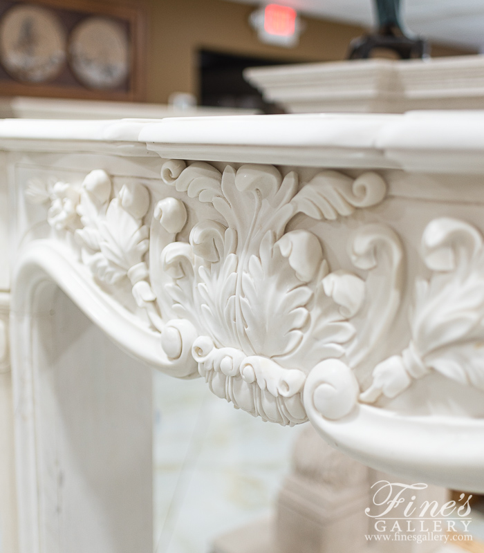 Marble Fireplaces  - Lovely French Style Marble Mantelpiece  - MFP-2450