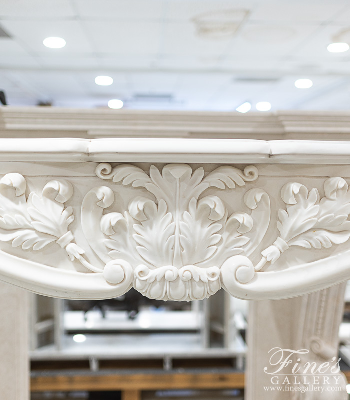 Marble Fireplaces  - Lovely French Style Marble Mantelpiece  - MFP-2450