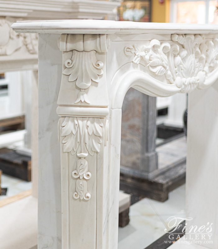 Marble Fireplaces  - Lovely French Style Marble Mantelpiece  - MFP-2450