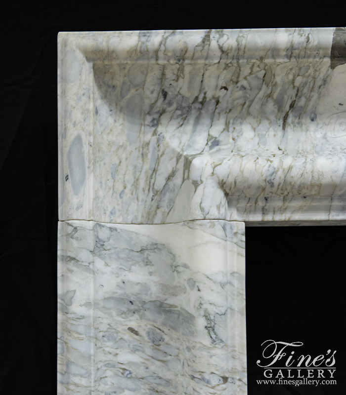 Search Result For Marble Fireplaces  - A Bolection Surround In Arabascato Marble - MFP-2479