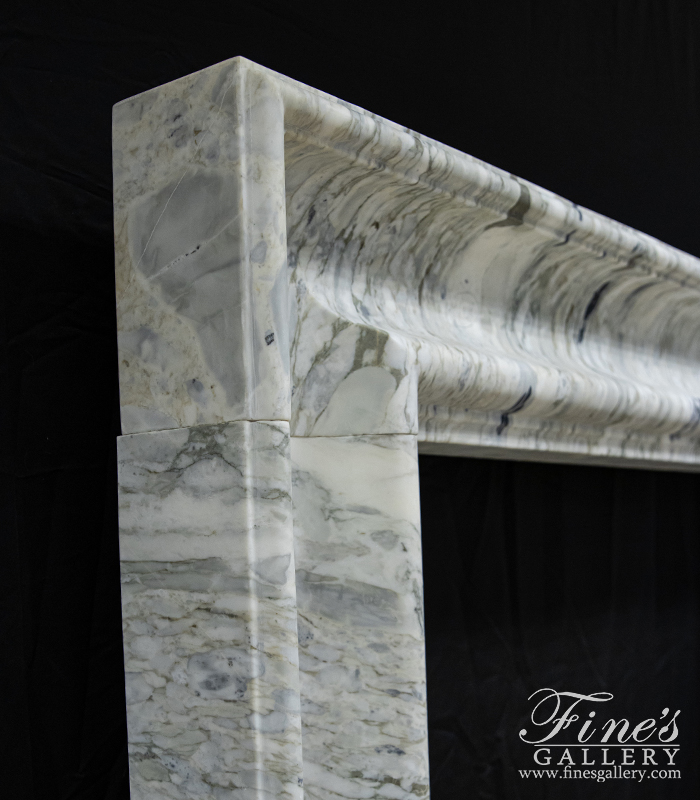 Marble Fireplaces  - A Bolection Surround In Arabascato Marble - MFP-2479