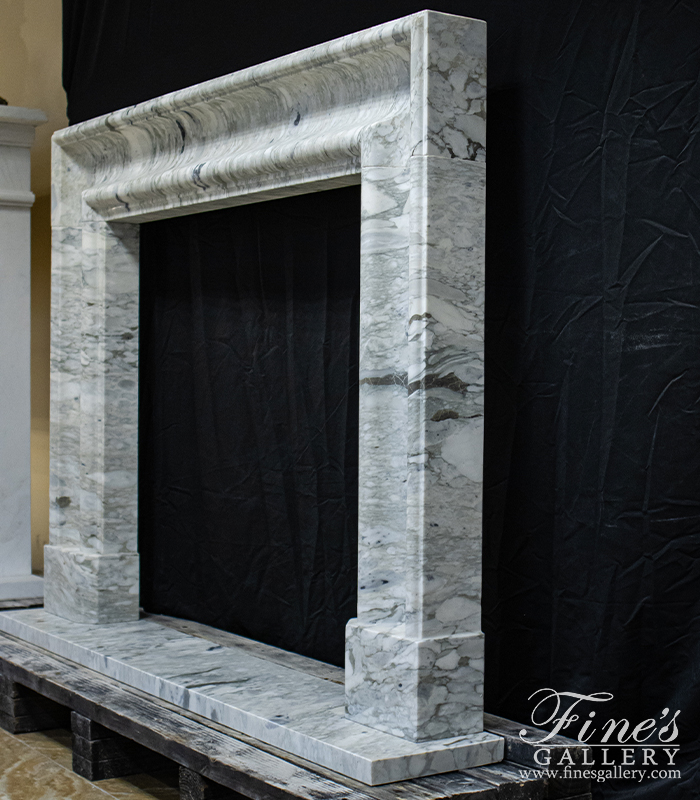 Marble Fireplaces  - A Bolection Surround In Arabascato Marble - MFP-2479